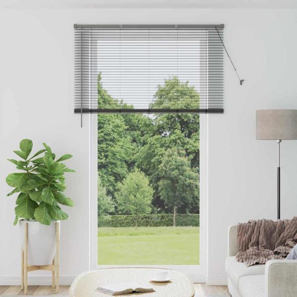 ARDEBO.de - Fenster Jalousie Dunkelgrau 135 x 220 cm Aluminium