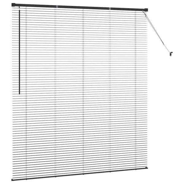 Fenster Jalousie mit Vorhängen Sonstiges Schwarz 80 x 130 cm Aluminium