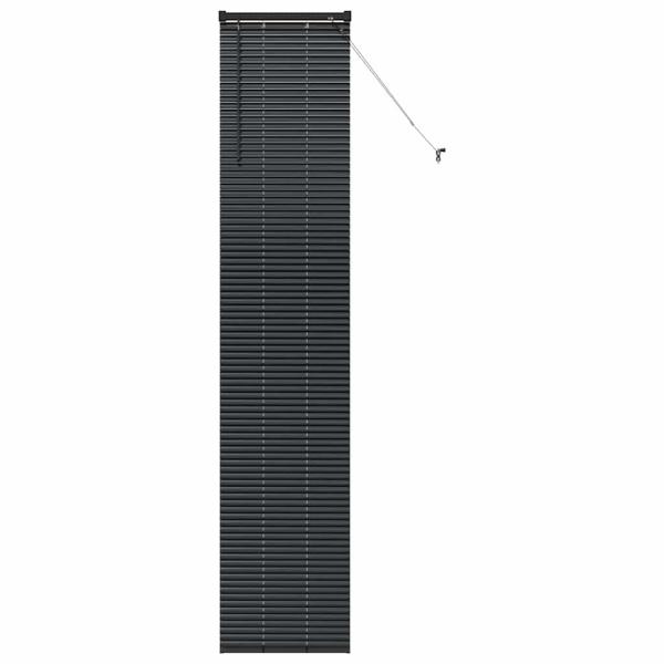 Fenster Jalousie mit Vorhängen Sonstiges Schwarz 40 x 220 cm Aluminium