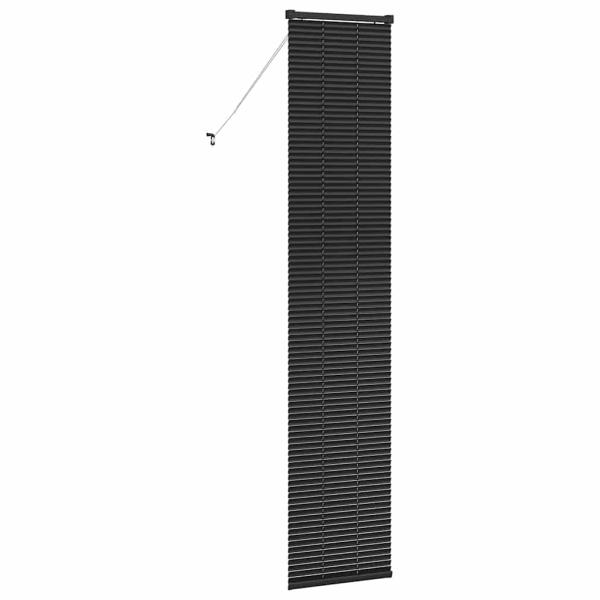 Fenster Jalousie mit Vorhängen Sonstiges Schwarz 40 x 220 cm Aluminium