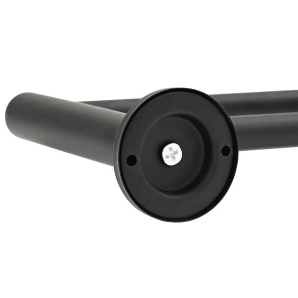 Handtuchhalter Schwarz 61 x 14.5 x 5 cm Edelstahl