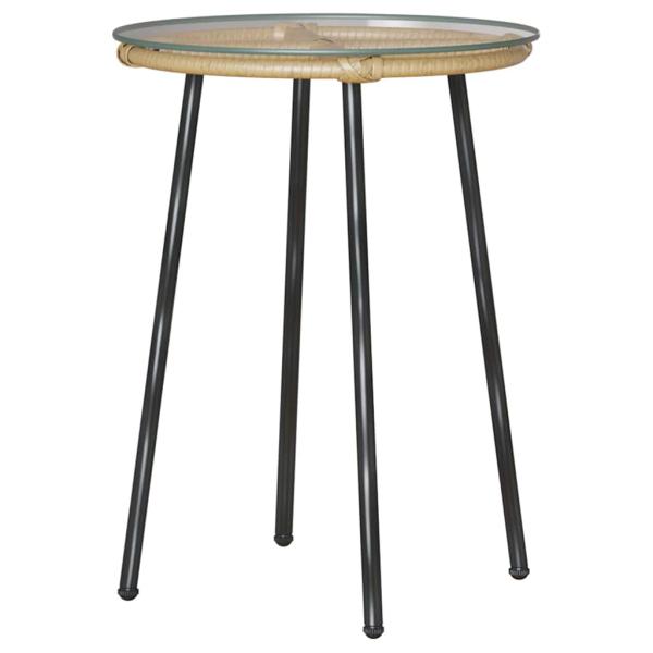 Garten Essgruppe 3 pcs Braun, Schwarz, Creme 35 x 35 x 45 cm