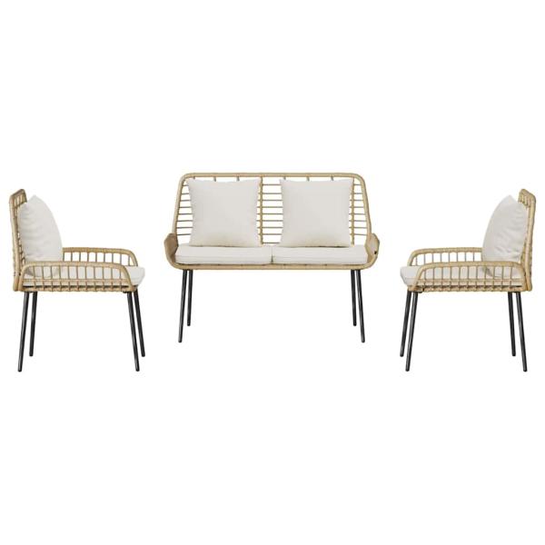 Garten Essgruppe 3 pcs Schwarz, Anthrazit 109 x 63 x 83 cm