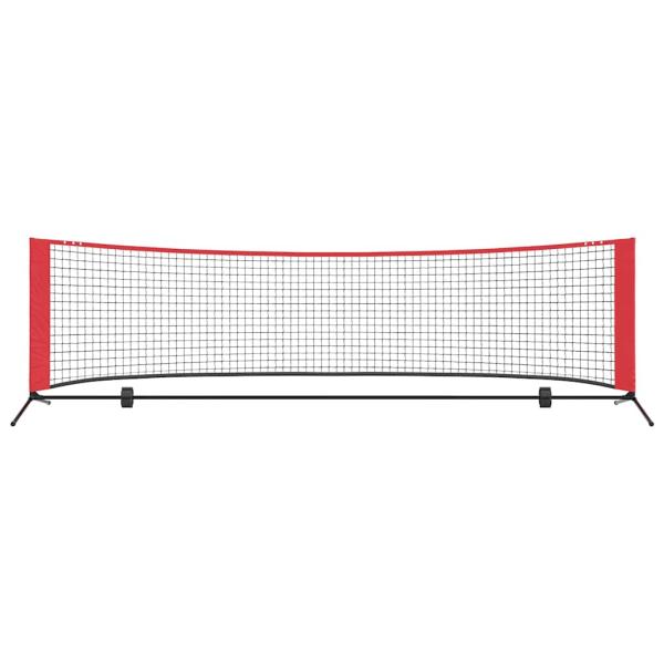 Tennisnetz Schwarz und rot 301 x 90.5 x 87 cm Polyester