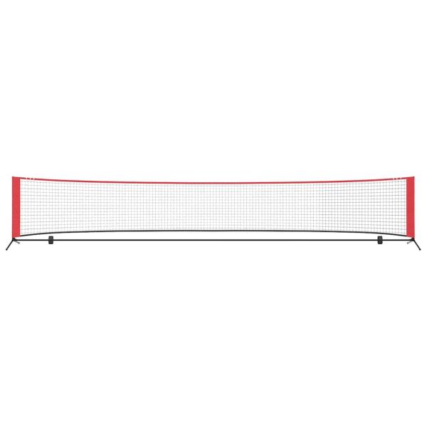 Tennisnetz Schwarz und rot 494.5 x 90 x 87 cm Polyester