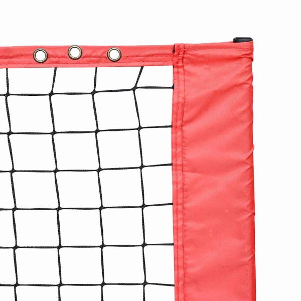 Tennisnetz Schwarz und rot 494.5 x 90 x 87 cm Polyester
