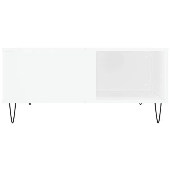 Couchtisch Weiß 80x80x36,5 cm Holzwerkstoff