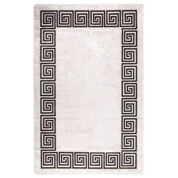 ARDEBO.de - Teppich Waschbar 160x230 cm Hellbeige Rutschfest