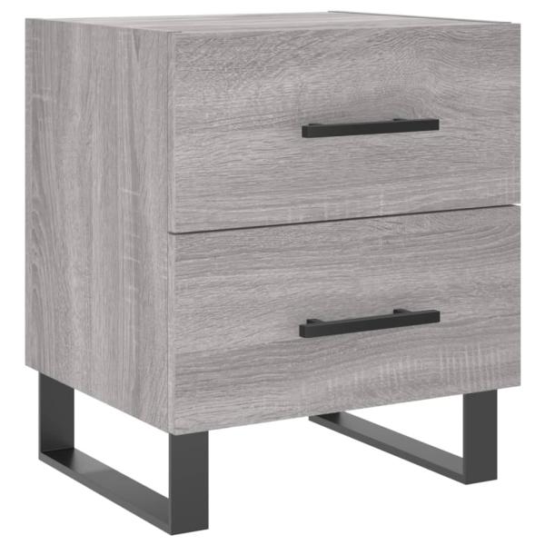 Nachttisch Grau Sonoma 40x35x47,5 cm Holzwerkstoff