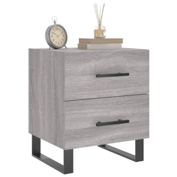Nachttisch Grau Sonoma 40x35x47,5 cm Holzwerkstoff