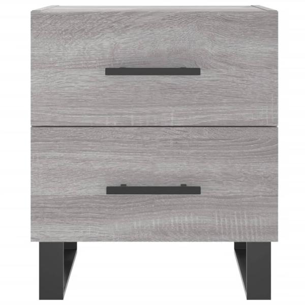 Nachttisch Grau Sonoma 40x35x47,5 cm Holzwerkstoff
