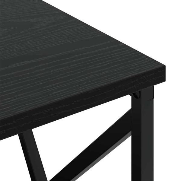 Nachttisch mit Ladestation 2 pcs Schwarze Eiche Holzwerkstoff
