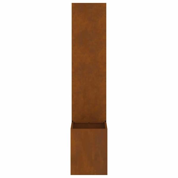 Blumentopf mit dekorativem Paneel Rostig 32 x 140 cm