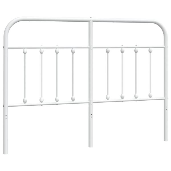 Kopfteil Metall Weiß 140 cm