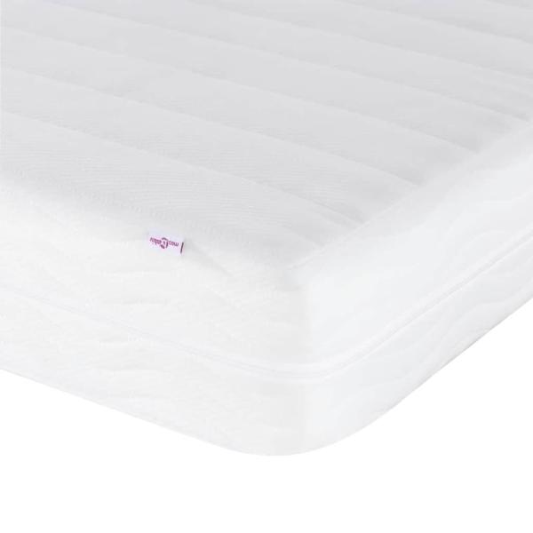 Bett mit Matratze "Hanko" Dunkelbraun 80x200 cm Stoff