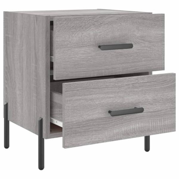 Nachttisch Grau Sonoma 40x35x47,5 cm Holzwerkstoff