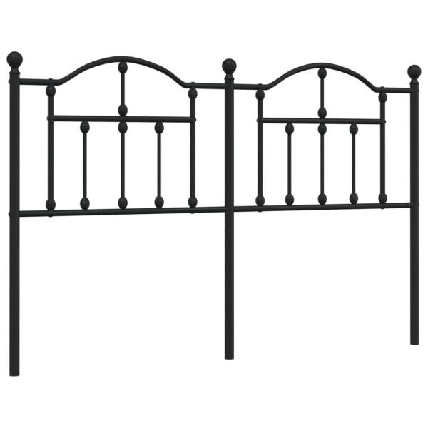 Kopfteil Metall Schwarz 140 cm