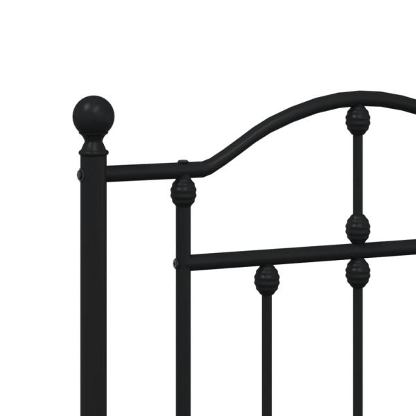 Kopfteil Metall Schwarz 140 cm