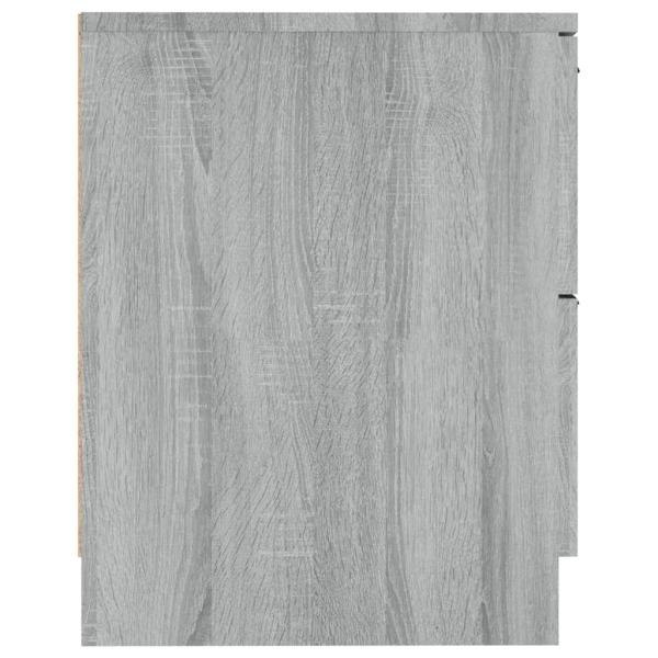 Nachttische 2 Stk. Grau Sonoma Holzwerkstoff