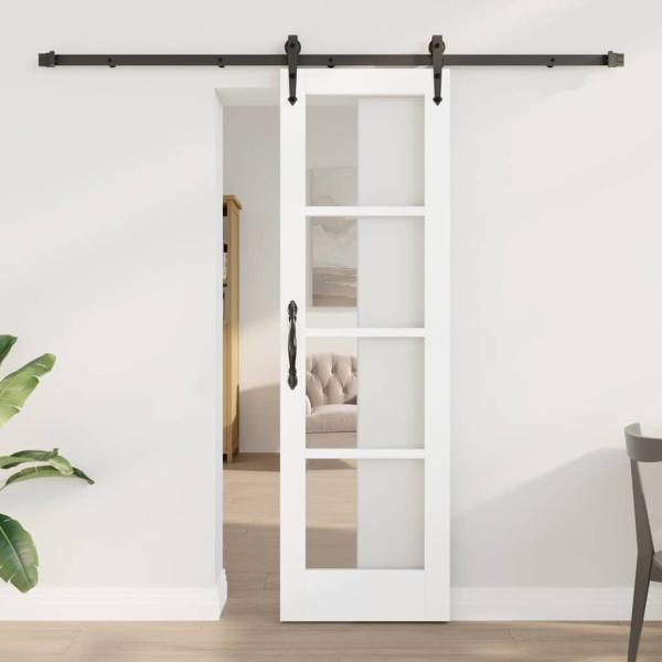 ARDEBO.de - Schiebetür mit Hardware-Set "ORKDAL" Weiß 61x198,5 cm