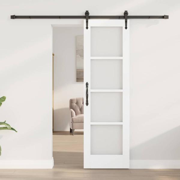 Schiebetür mit Hardware-Set "ORKDAL" Weiß 61x198,5 cm