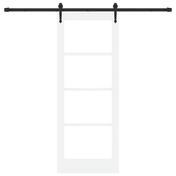 Schiebetür mit Hardware-Set 'ORKDAL'Weiß 78x202 cm