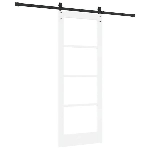 Schiebetür mit Hardware-Set 'ORKDAL'Weiß 78x202 cm