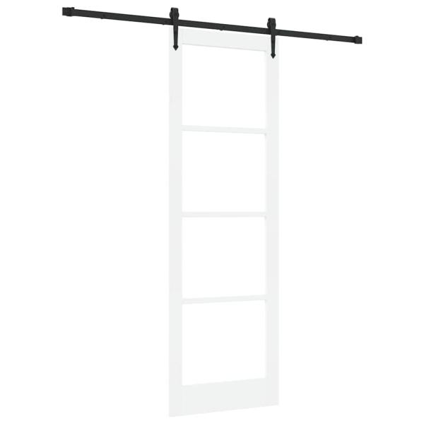 Schiebetür mit Hardware-Set 'ORKDAL'Weiß 78x232 cm