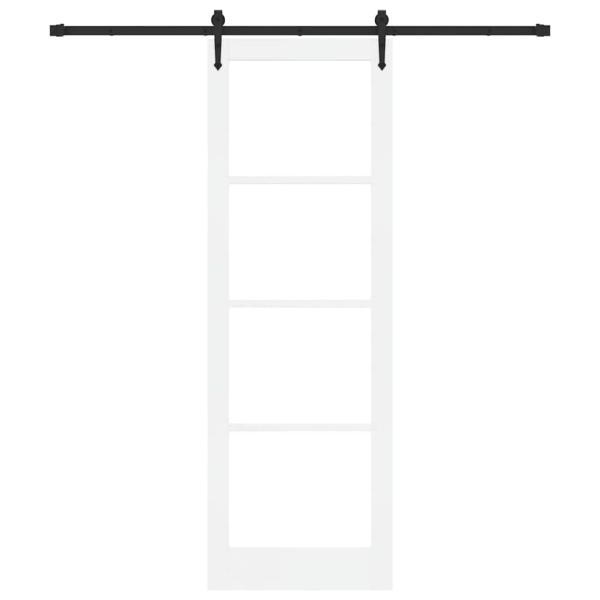 Schiebetür mit Hardware-Set 'ORKDAL'Weiß 78x232 cm