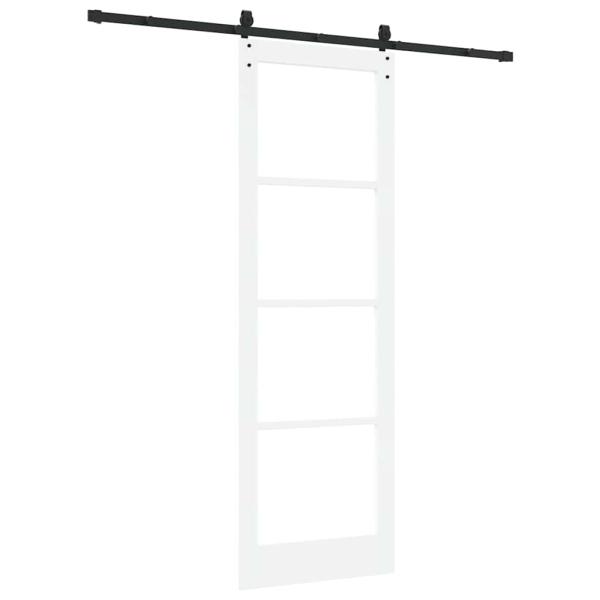 Schiebetür mit Hardware-Set 'ORKDAL'Weiß 78x232 cm