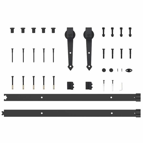 Schiebetür mit Hardware-Set 'ORKDAL'Weiß 83x202 cm