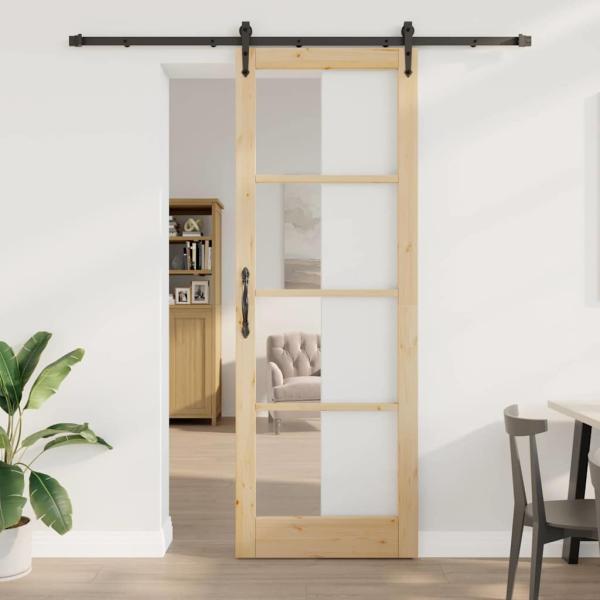 ARDEBO.de - Schiebetür mit Beschlagsatz 'ORKDAL'83x232 cm