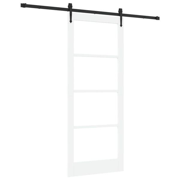 Schiebetür mit Hardware-Set 'ORKDAL'Weiß 86x211 cm