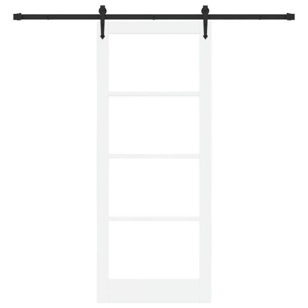 Schiebetür mit Hardware-Set 'ORKDAL'Weiß 86x211 cm