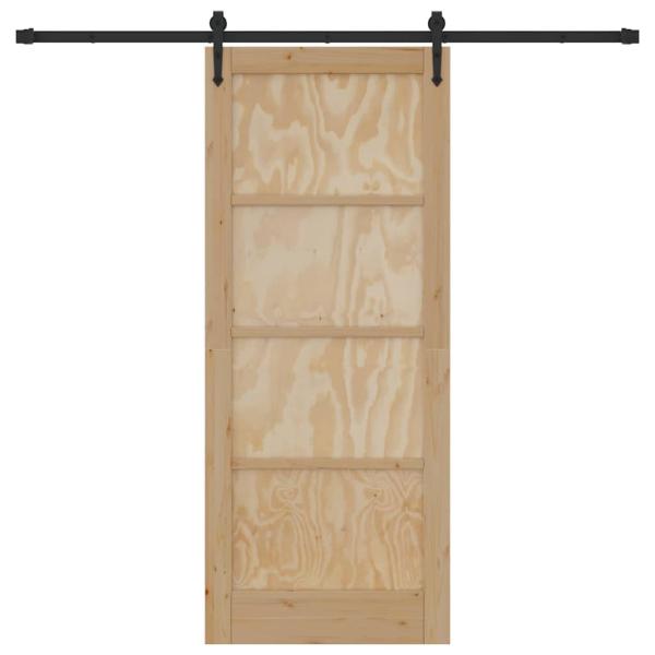 Schiebetür mit Beschlagset 'ORKDAL'aus Kiefernholz