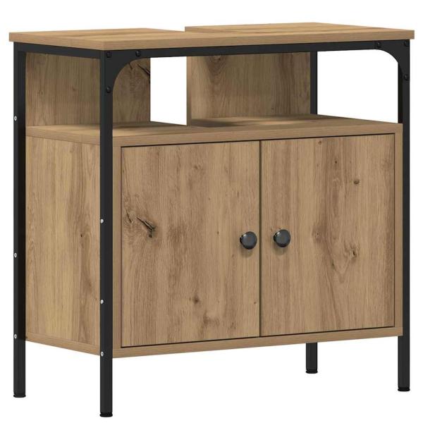 3-tlg. Badmöbel-Set Artisan Eiche Holzwerkstoff