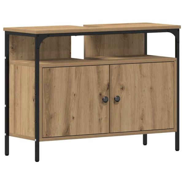 3-tlg. Badmöbel-Set Artisan Eiche Holzwerkstoff