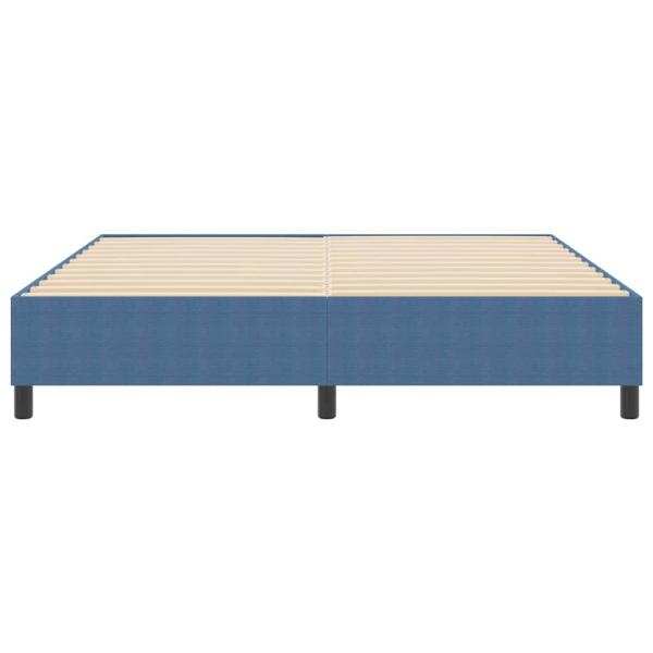 Boxspringbett Blau Cordstoff