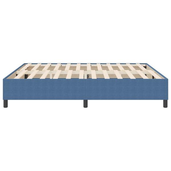 Boxspringbett Blau Cordstoff