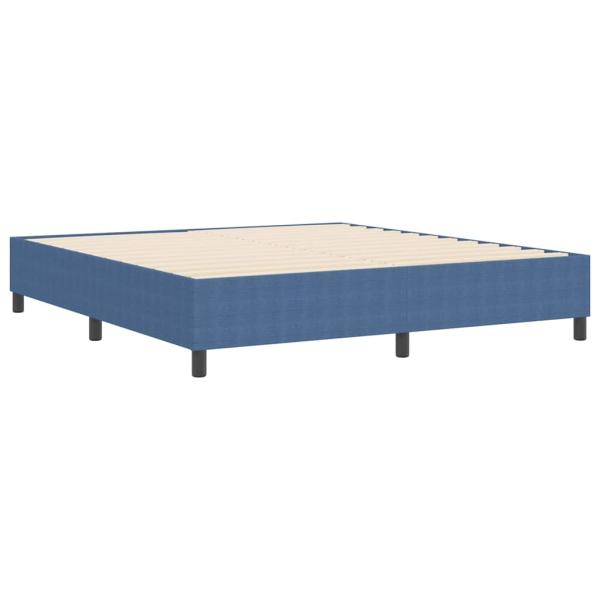 Boxspringbett Blau Cordstoff