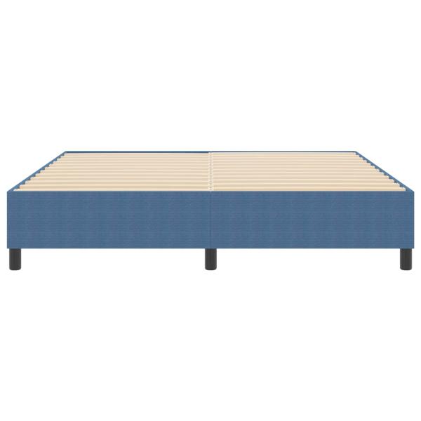 Boxspringbett Blau Cordstoff