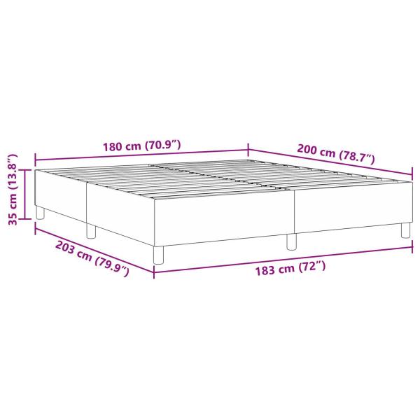 Boxspringbett Blau Cordstoff