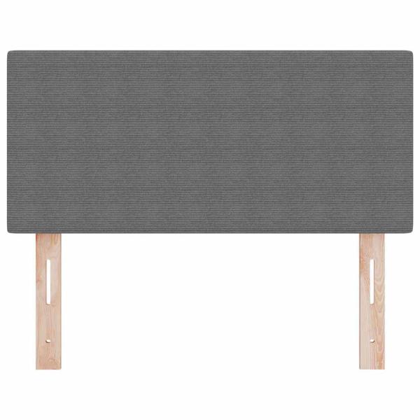 LED Kopfteil mit LED-Lichtleisten Hellgrau 80 cm Cordstoff