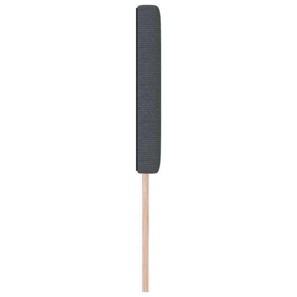 LED Kopfteil Einfarbig Dunkelgrau 80 cm Cordstoff
