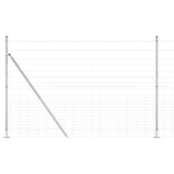 Feldzaun 1,6x25 m verzinkter Stahl