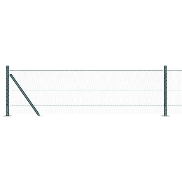 Sechseckzaun Grün 0.6x25 m Stahl