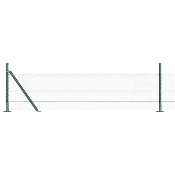 Sechseckzaun Grün 0,5x50 m Stahl