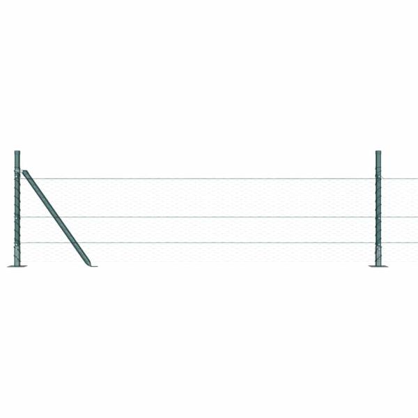 Sechseckzaun Grün 0.5x50 m Stahl