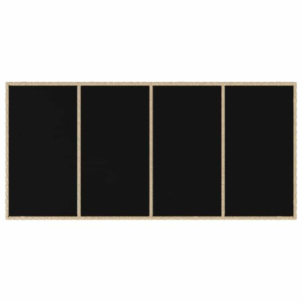 7-teiliges Gartenset Beige Poly-Rattan