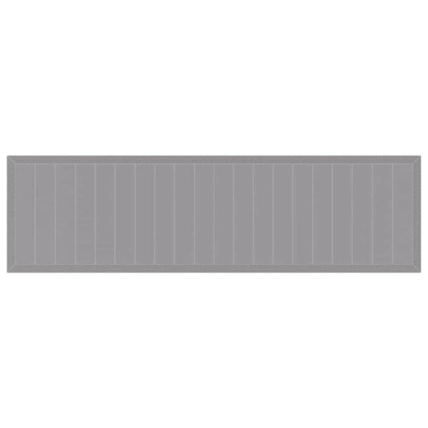 Gartentisch Hellgrau 350 x 100 x 74 cm Poly-Rattan
